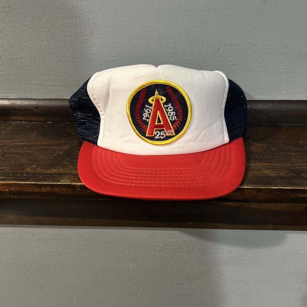 Vintage Anaheim Angels Trucker Mesh Snapback Hat Cap 85’ SnapBack OSFM